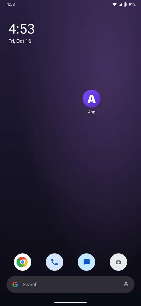 The new icon on the Android home screen